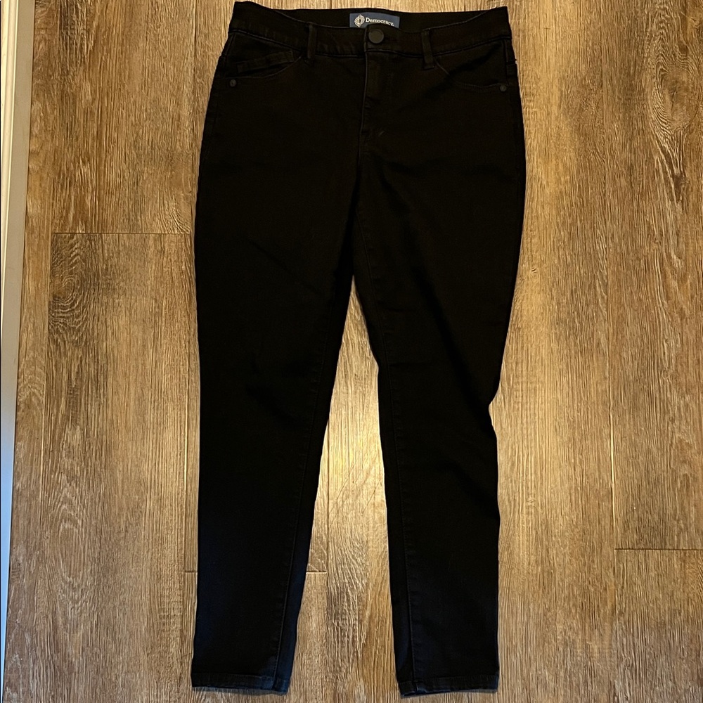 Democracy Women's Black Ab Solution Modern High Rise Ankle Length Skinny Jeans
